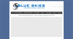 Desktop Screenshot of blueskiesmeteorology.com