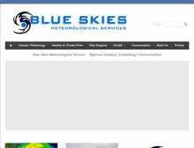 Tablet Screenshot of blueskiesmeteorology.com